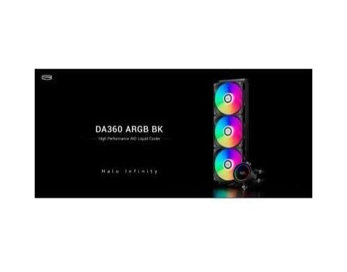 Водяное охлаждение PCCooler DA360 ARGB BK (DA360-BKAWXX-GL) фото №5