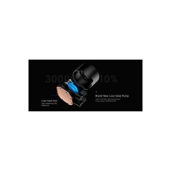 Водяное охлаждение PCCooler DA360 ARGB BK (DA360-BKAWXX-GL) фото №6