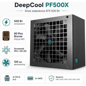 Блок питания Deepcool PF500 (R-PF500D-HA0B-EU)