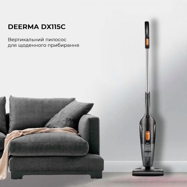 Пылесос 2в1 (вертикальный + ручной) Deerma Corded Hand Stick Vacuum Cleaner фото №2