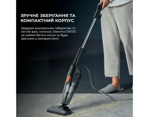 Пылесос 2в1 (вертикальный + ручной) Deerma Corded Hand Stick Vacuum Cleaner фото №3