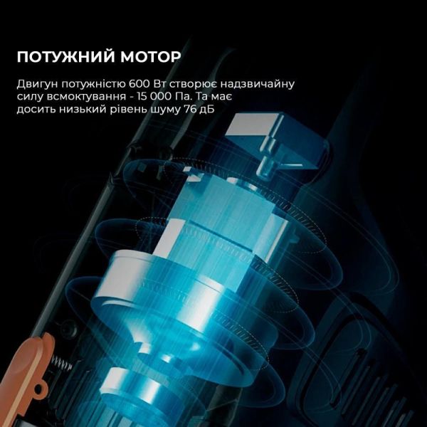 Пылесос 2в1 (вертикальный + ручной) Deerma Corded Hand Stick Vacuum Cleaner фото №4