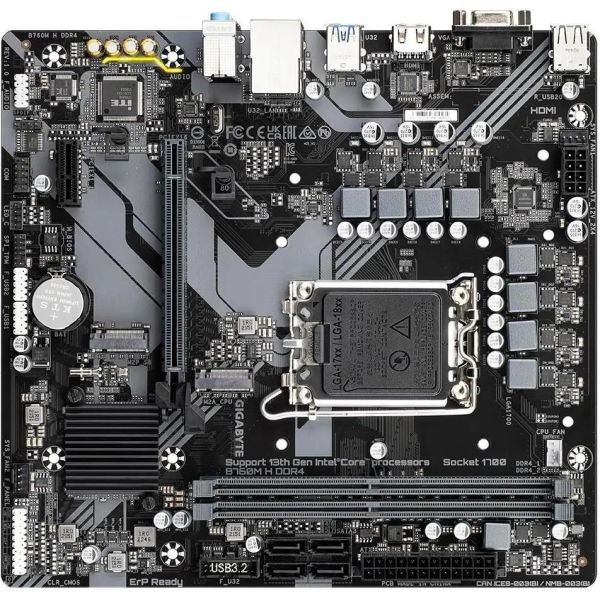 Материнська плата GIGABYTE B760M H DDR4 фото №5