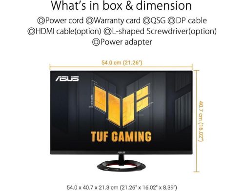 Монитор ASUS TUF Gaming VG249Q3R (90LM0AE1-B01E70) фото №6