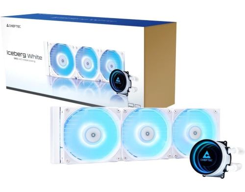 Водяное охлаждение Chieftec Iceberg 360 ARGB White (CLC-360-RGB-W) фото №6