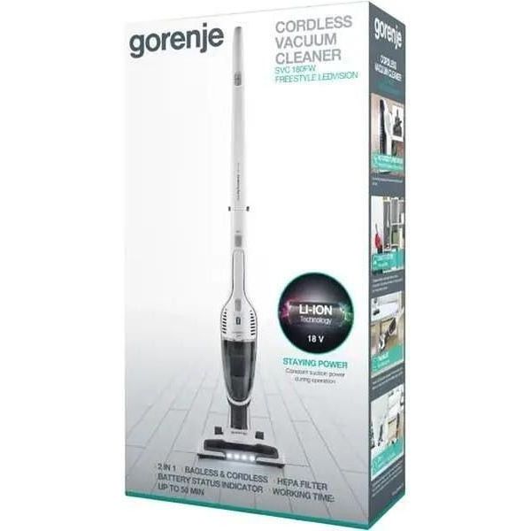 Вертикальный + ручной пылесос (2в1) Gorenje SVC180FW фото №3
