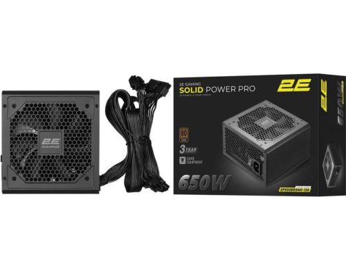 Блок питания 2E GAMING Solid Power Pro 650W (2E-SP650BRSMII-120) фото №3