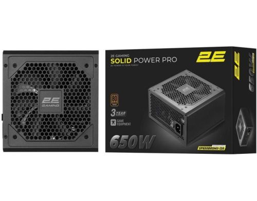 Блок питания 2E GAMING Solid Power Pro 650W (2E-SP650BRSMII-120) фото №7