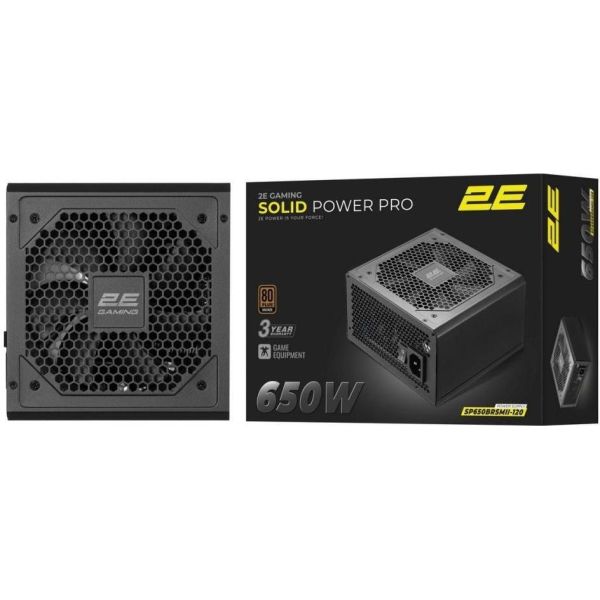 Блок питания 2E GAMING Solid Power Pro 650W (2E-SP650BRSMII-120) фото №7