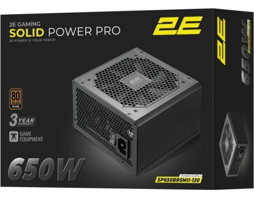 Блок питания 2E GAMING Solid Power Pro 650W (2E-SP650BRSMII-120) фото №8