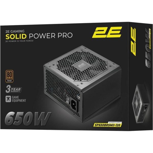 Блок питания 2E GAMING Solid Power Pro 650W (2E-SP650BRSMII-120) фото №8