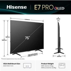 Телевизор Hisense 75E7Q Pro