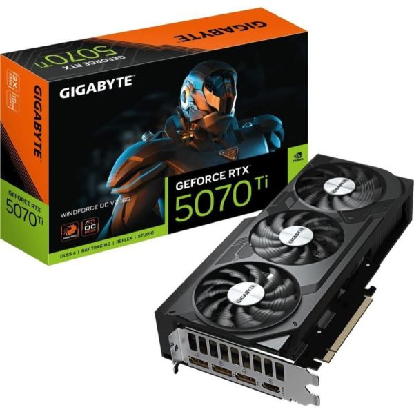 Видеокарта GIGABYTE GeForce RTX 5070 Ti WINDFORCE OC V2 16G (GV-N507TWF3OCV2-16GD) фото №2