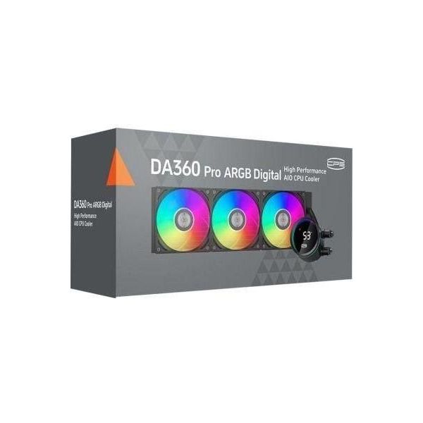 Водяное охлаждение PCCooler DA360 ARGB Digital BK (DA360Pro-BKAWXL-GL) фото №7
