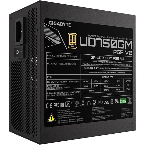 Блок живлення GIGABYTE UD750GM PG5 V2 фото №5