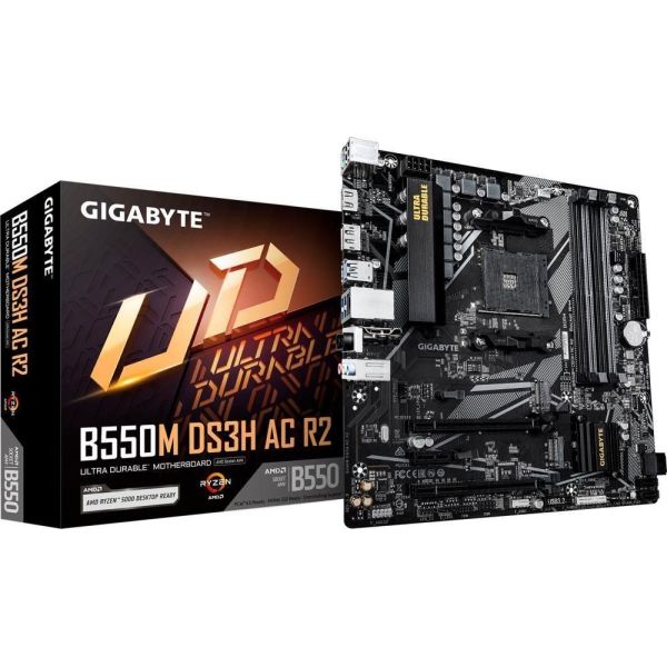 Материнская плата GIGABYTE B550M DS3H AC R2 фото №4