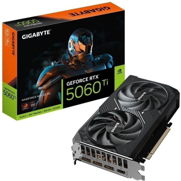 Видеокарта GIGABYTE GeForce RTX 5060 Ti WINDFORCE MAX OC 8G (GV-N506TWF2MAX OC-8GD) фото №10