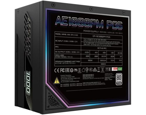 Блок питания GIGABYTE AORUS ELITE P1000W PCIe 5.0 (GP-AE1000PM PG5) фото №6