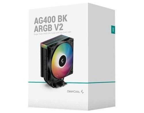 Воздушное охлаждение Deepcool AG400 BK ARGB V2 Black (R-AG400-BKAMMN-GJD) фото №10