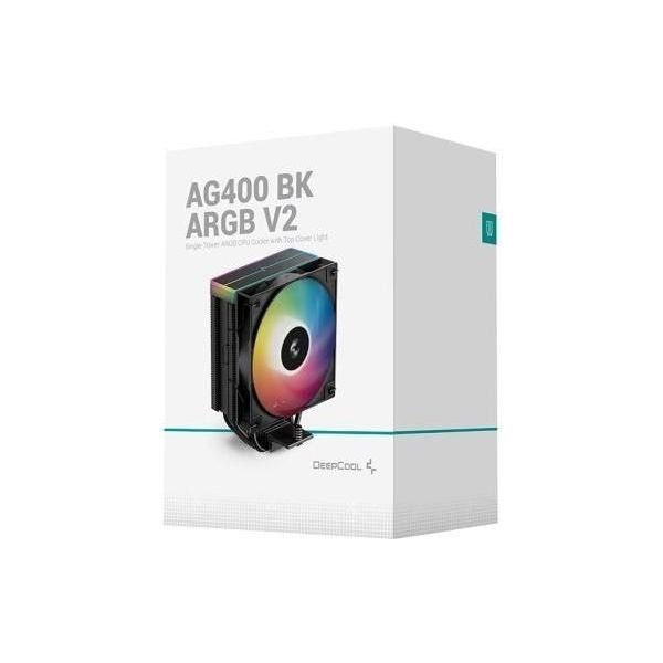 Воздушное охлаждение Deepcool AG400 BK ARGB V2 Black (R-AG400-BKAMMN-GJD) фото №10