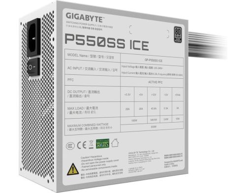 Блок питания GIGABYTE P550SS ICE (GP-P550SS ICE) фото №6