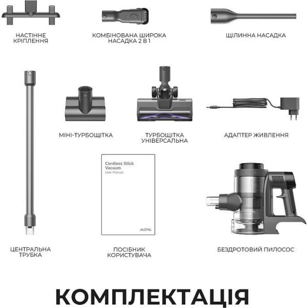 Вертикальный + ручной пылесос (2в1) MOVA S7 (V2595E) фото №11