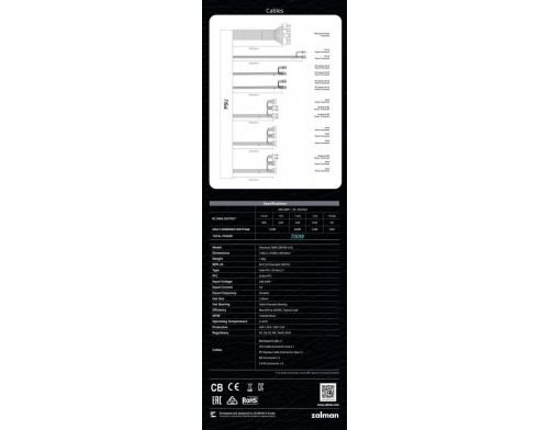 Блок питания Zalman DecaMax 700W (ZM700-LX3) фото №10
