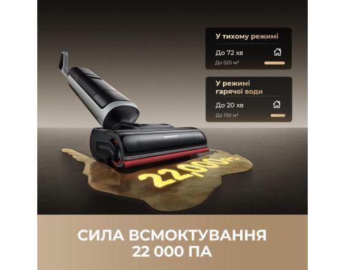Моющий вертикальный пылесос (1в1) Dreame H15ProHeat (HHR48A) фото №2