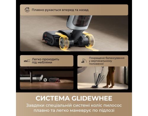 Моющий вертикальный пылесос (1в1) Dreame H15ProHeat (HHR48A) фото №4