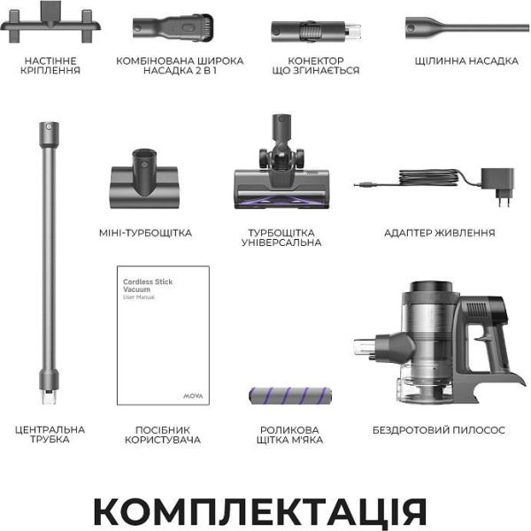 Вертикальный + ручной пылесос (2в1) MOVA S7 Ultra (V2590E) фото №12