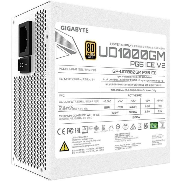 Блок питания GIGABYTE UD1000GM PG5 V2 ICE (GP-UD1000GM PG5 ICE) фото №5