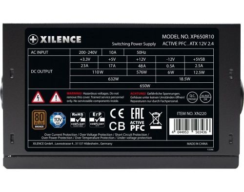 Блок живлення XILENCE XN225 Gaming series 650W (XP650R10) фото №8