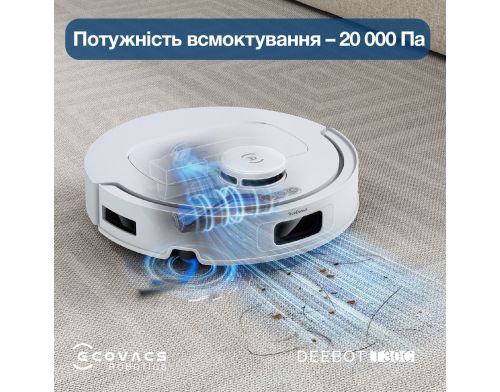 Робот-пылесос с влажной уборкой ECOVACS Deebot T30C White (DLX71 WHITE) фото №2