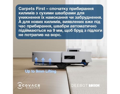 Робот-пылесос с влажной уборкой ECOVACS Deebot T30C White (DLX71 WHITE) фото №3