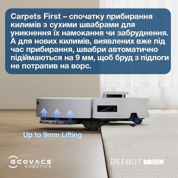 Робот-пылесос с влажной уборкой ECOVACS Deebot T30C White (DLX71 WHITE) фото №3