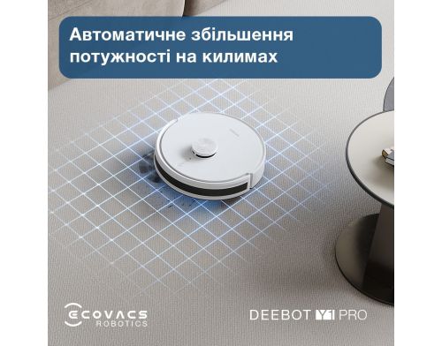 Робот-пылесос с влажной уборкой ECOVACS Deebot Y1 Pro White (DLX34 White) фото №3