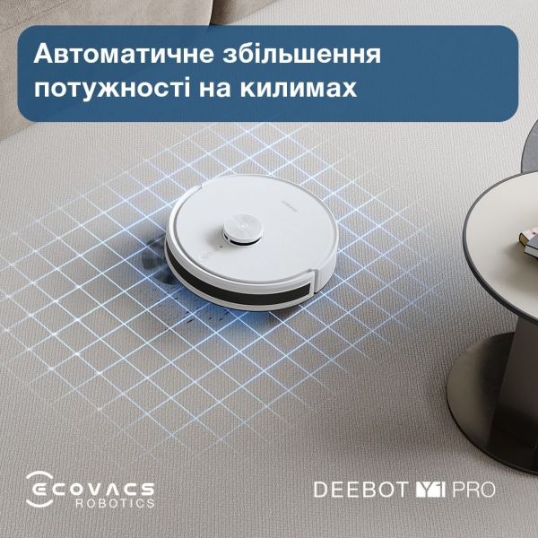 Робот-пылесос с влажной уборкой ECOVACS Deebot Y1 Pro White (DLX34 White) фото №3