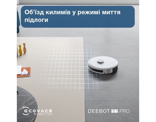 Робот-пылесос с влажной уборкой ECOVACS Deebot Y1 Pro White (DLX34 White) фото №8