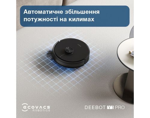 Робот-пылесос с влажной уборкой ECOVACS Deebot Y1 Pro Black (DLX34 Black) фото №5
