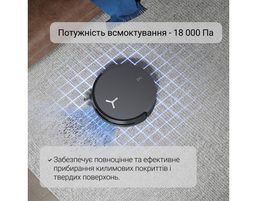 Робот-пылесос с влажной уборкой ECOVACS Deebot X8 Omni Black фото №3