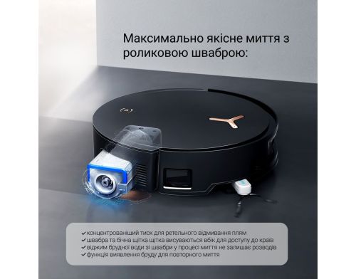 Робот-пылесос с влажной уборкой ECOVACS Deebot X8 Omni Black фото №4