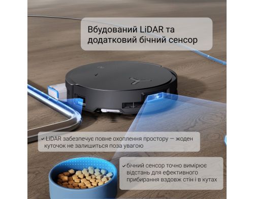 Робот-пылесос с влажной уборкой ECOVACS Deebot X8 Omni Black фото №5