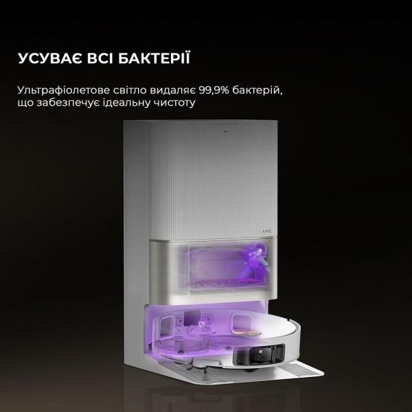 Робот-пылесос с влажной уборкой Dreame X50 Ultra White (RLX85CE-6-Wh) фото №5