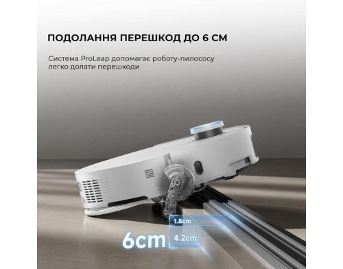 Робот-пылесос с влажной уборкой Dreame X50 Ultra White (RLX85CE-6-Wh) фото №10