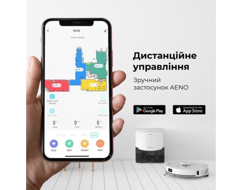 Робот-пылесос с влажной уборкой AENO RC4S (ARC0004S) фото №7