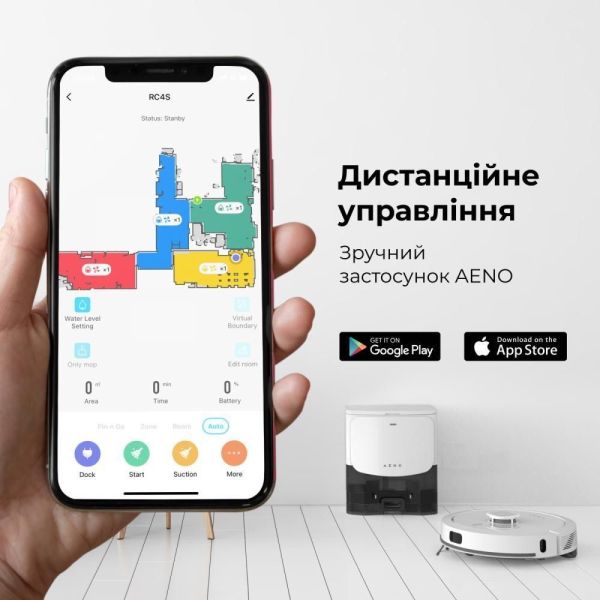 Робот-пылесос с влажной уборкой AENO RC4S (ARC0004S) фото №7