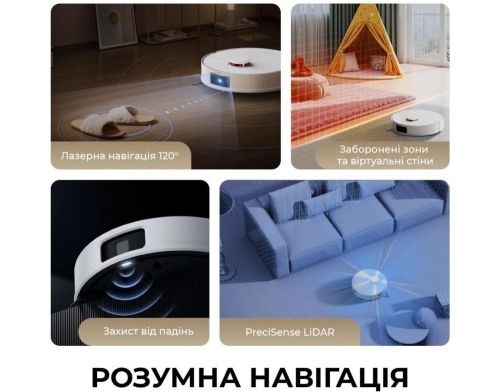 Робот-пылесос с влажной уборкой Deerma X80 (DEM-X80) фото №4