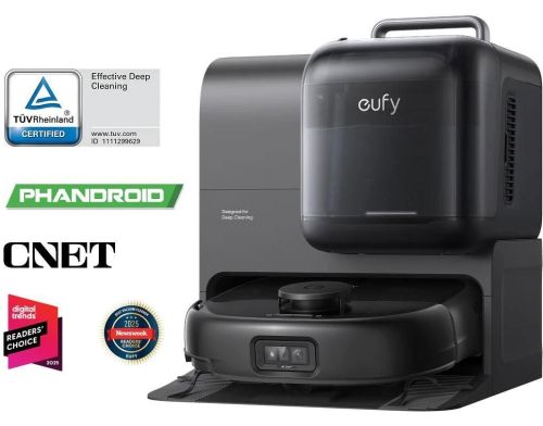 Робот-пылесос с влажной уборкой Eufy Omni E28 Black (T2352G11) фото №7