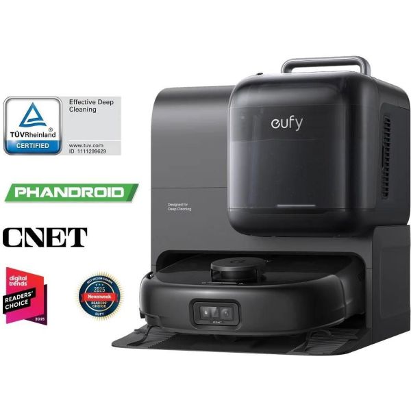 Робот-пылесос с влажной уборкой Eufy Omni E28 Black (T2352G11) фото №7