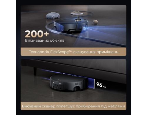 Робот-пылесос с влажной уборкой MOVA Z60 Ultra Roller Complete Black (RLZ83CE-1) фото №2